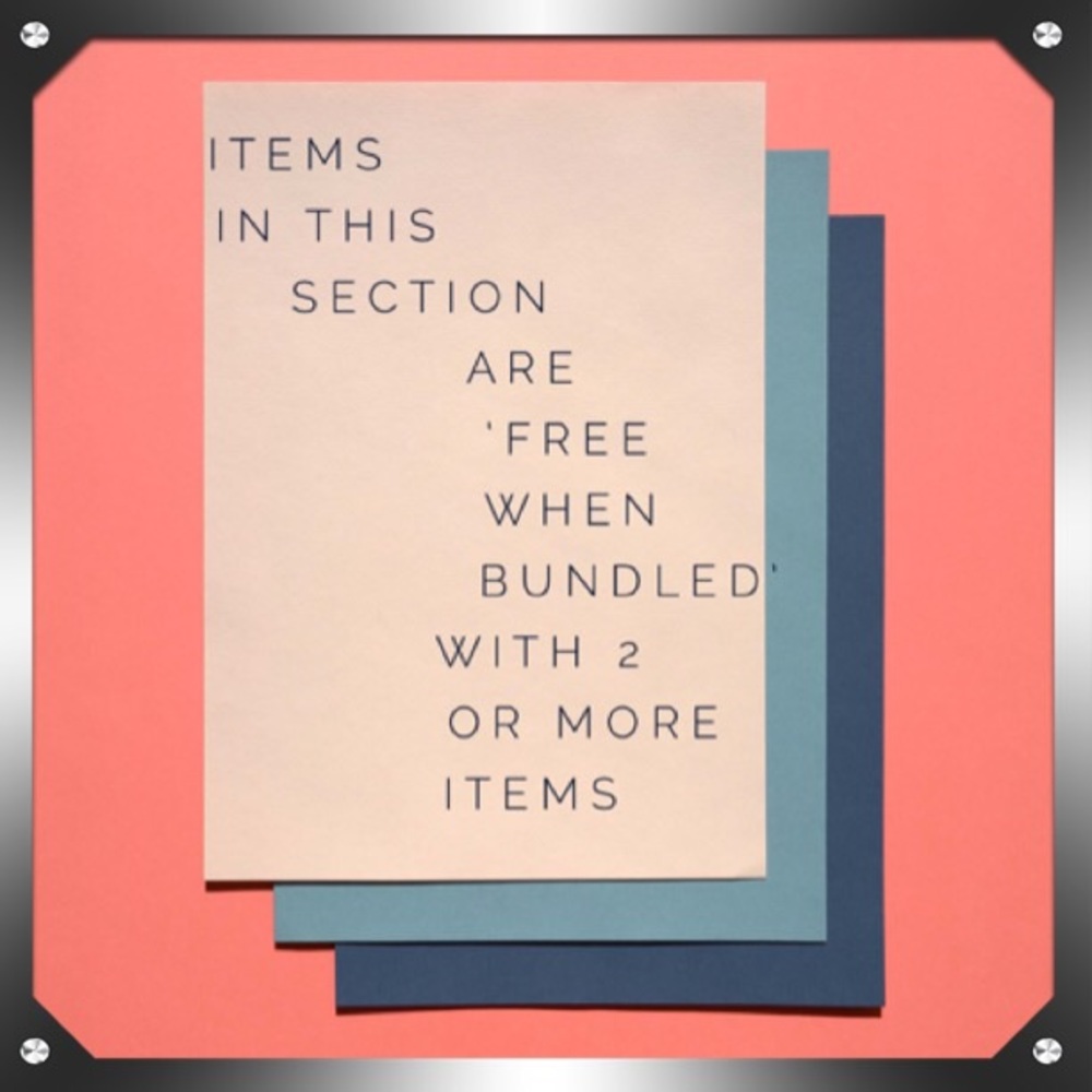Free When Bundled w/ 2 or more items